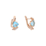 Rose Gold solitaire earrings