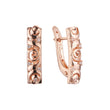 Cluster earrings in 14K Gold, Rose Gold plating colors