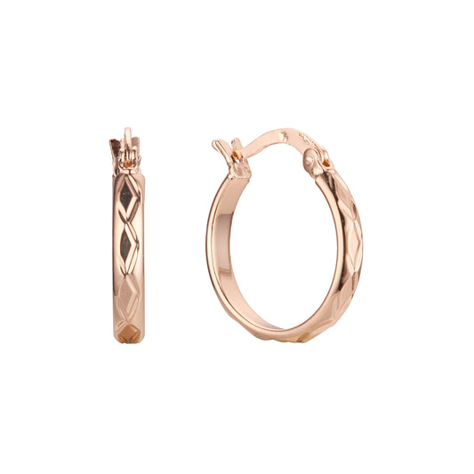 Rose Gold hoop earrings