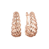 Pendientes Malla Filigrana Oro Rosa