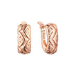 Earrings in Rose Gold, two tone plating colors