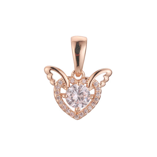 Pendant in Rose Gold, 14K Gold plating colors