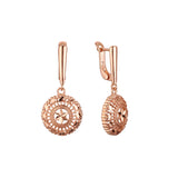 Pendientes de oro rosa