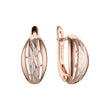 Rose Gold two tone earrings