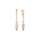 Rose Gold two tone earrings