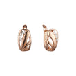 Rose Gold two tone earrings