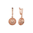 Pendientes de oro rosa