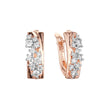 Earrings in Rose Gold, two tone plating colors