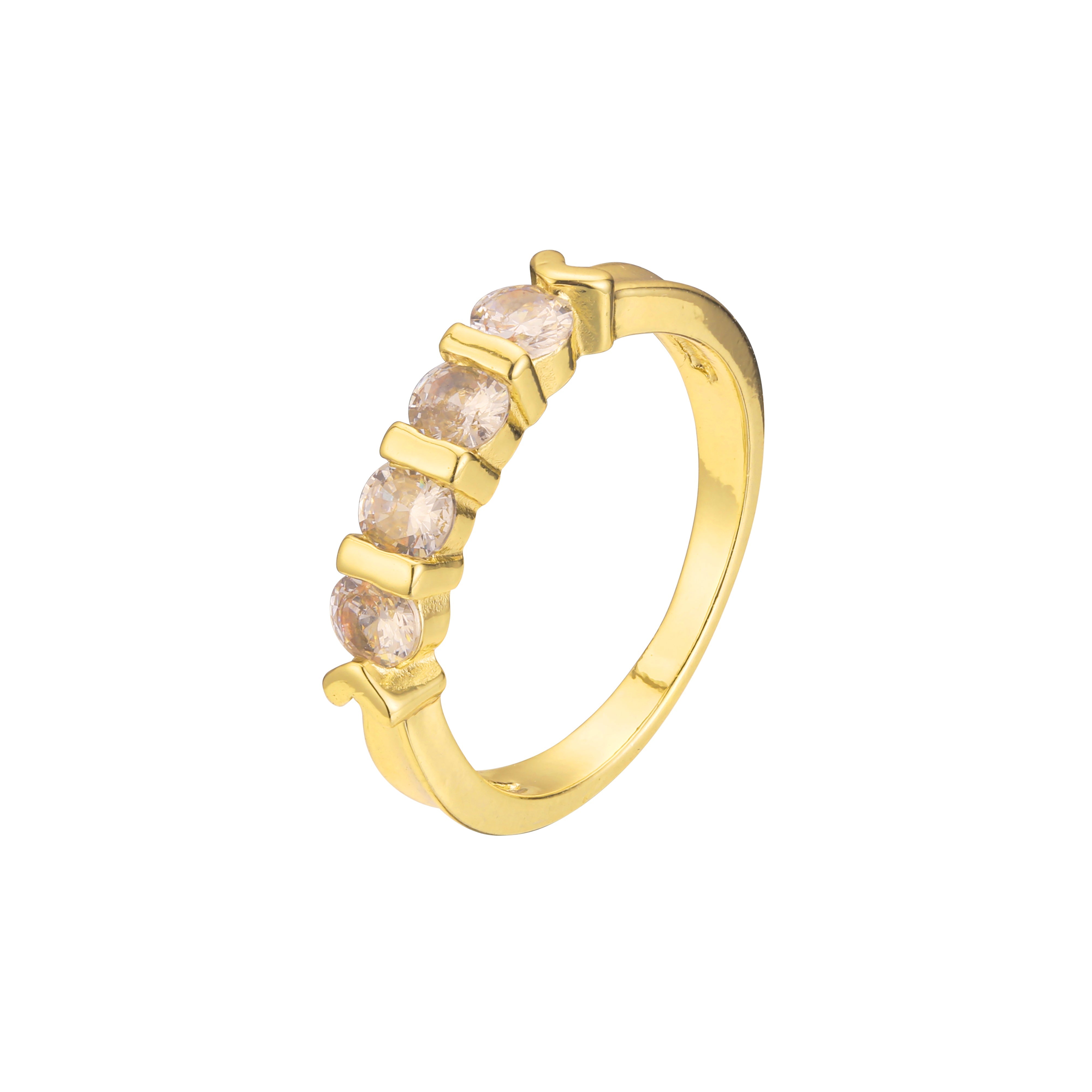 Stackable rings in 18K Gold, White Gold, 14K Gold plating colors