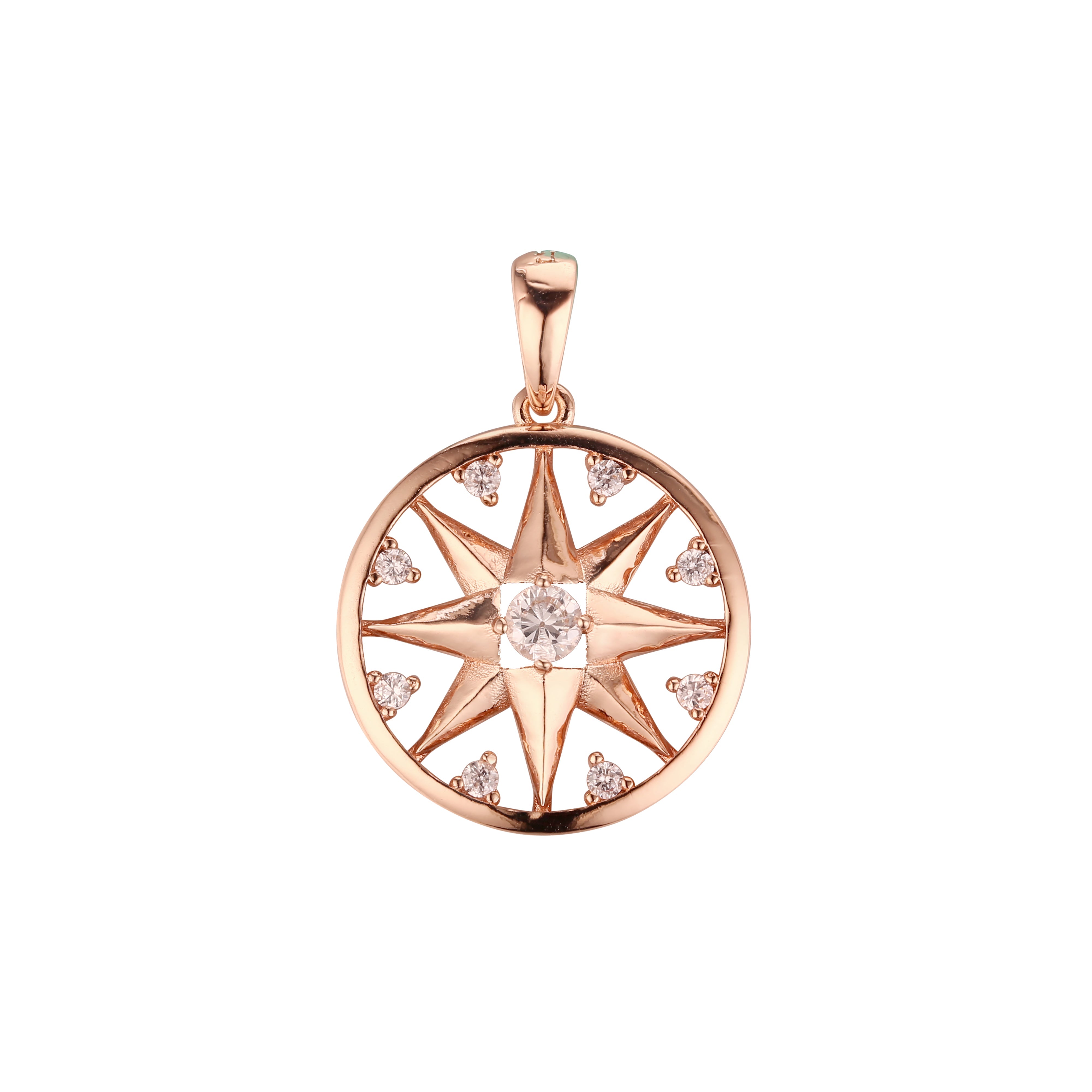 Pendant in Rose Gold, two tone plating colors