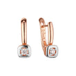 Earrings in Rose Gold, two tone plating colors