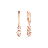 Earrings in Rose Gold, two tone plating colors