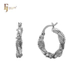 Pendientes Twisted Spiky Magarita Hoop