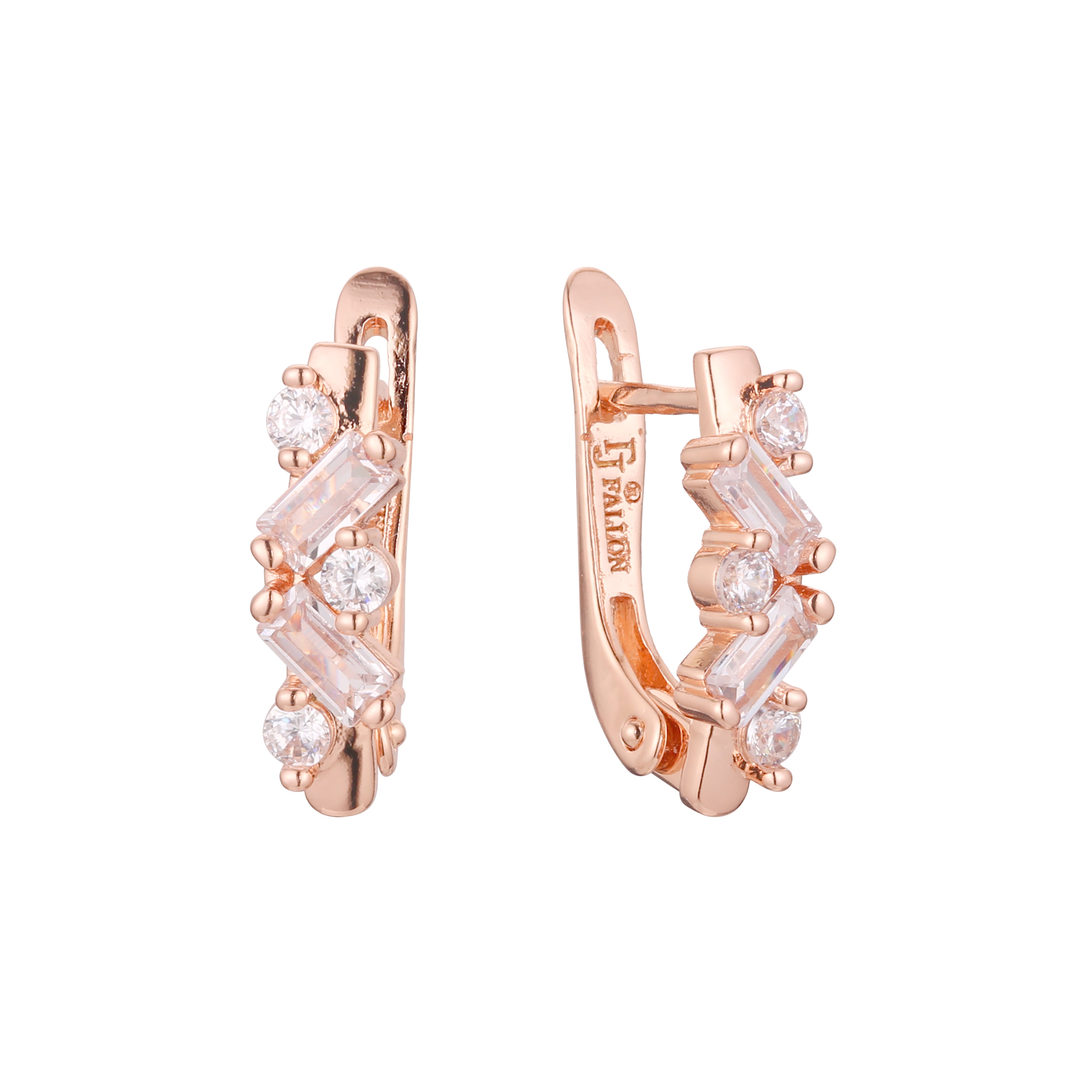 Earrings in 14K Gold, Rose Gold plating colors