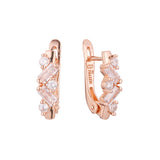 Pendientes en Oro de 14K, baño de Oro Rosa colores