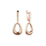 Earrings in Rose Gold, two tone plating colors