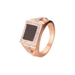 Rose Gold two tone men's rings