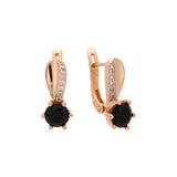 Earrings in Rose Gold, two tone plating colors