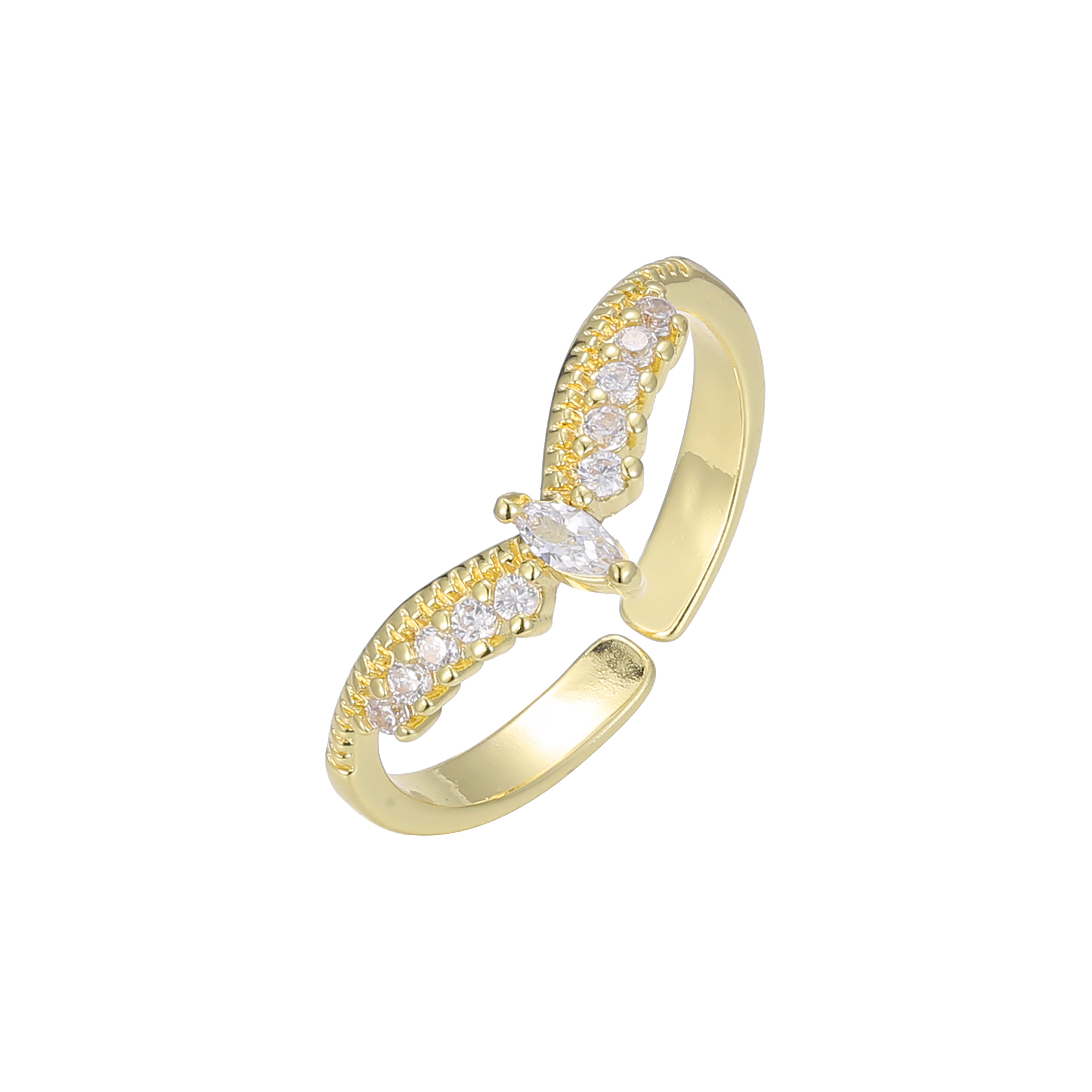 14K Gold open rings