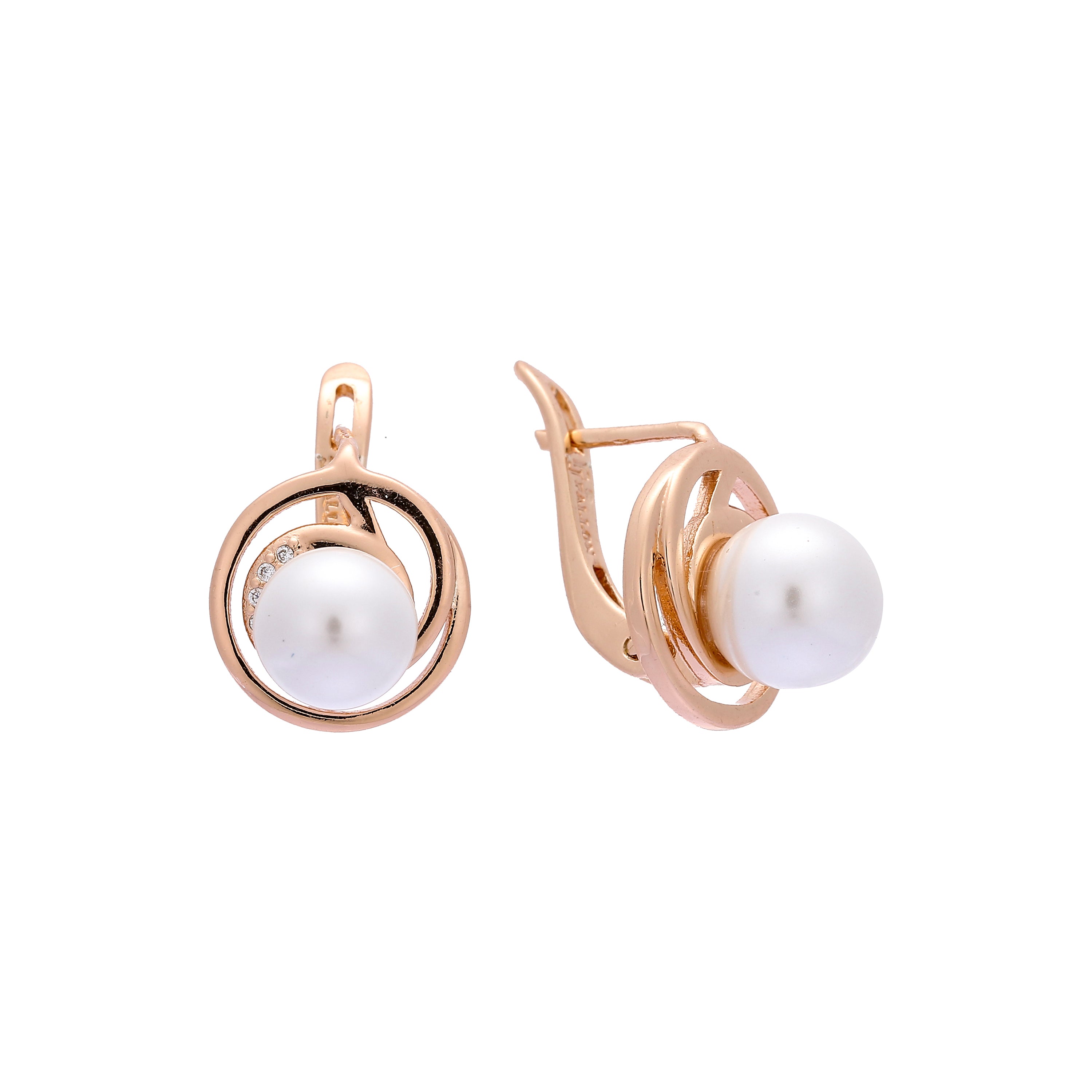 Pearl Rose Gold earrings