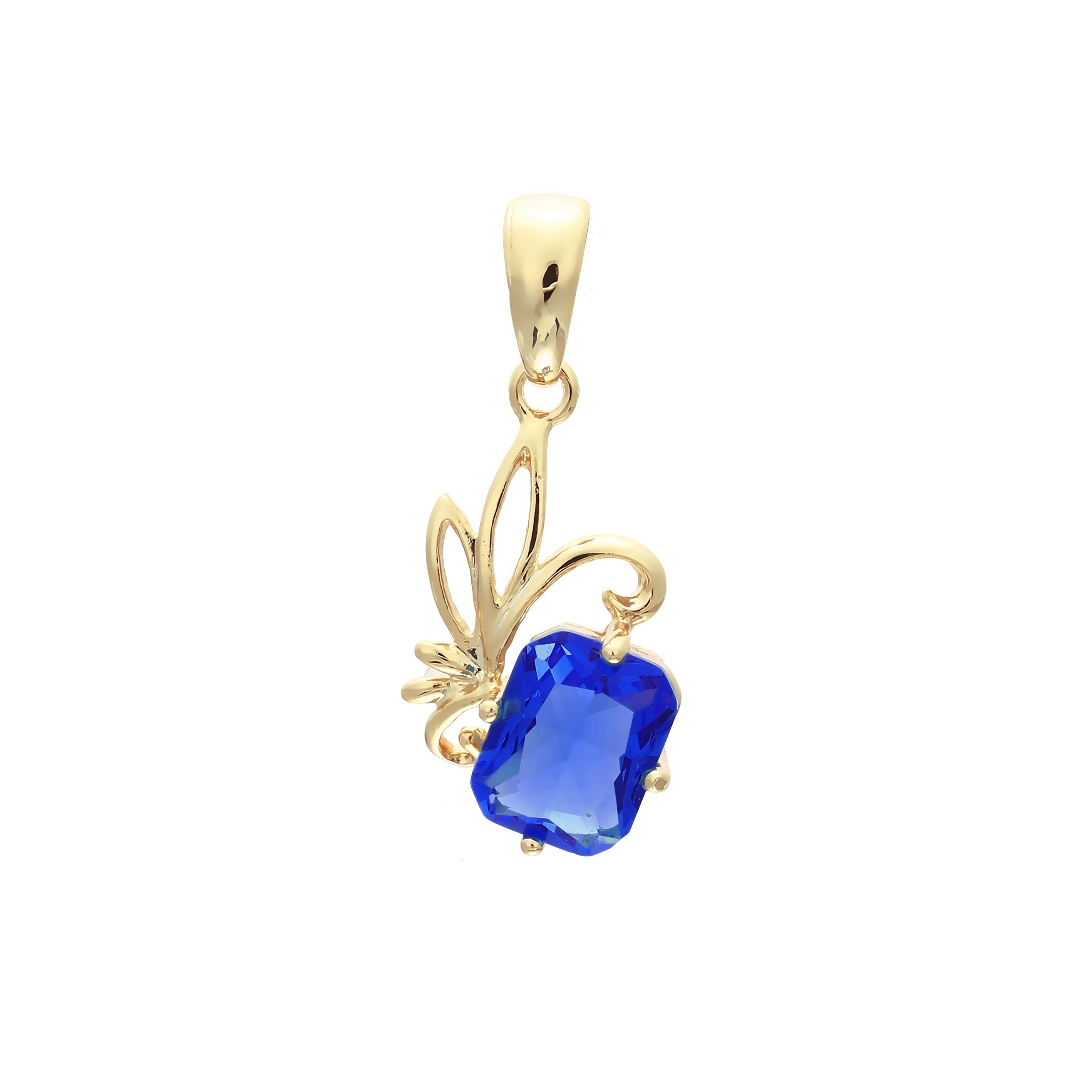 Solitaire pendant in 14K Gold, Rose Gold plating colors