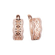 Earrings in Rose Gold, two tone plating colors