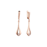 Rose Gold two tone earrings