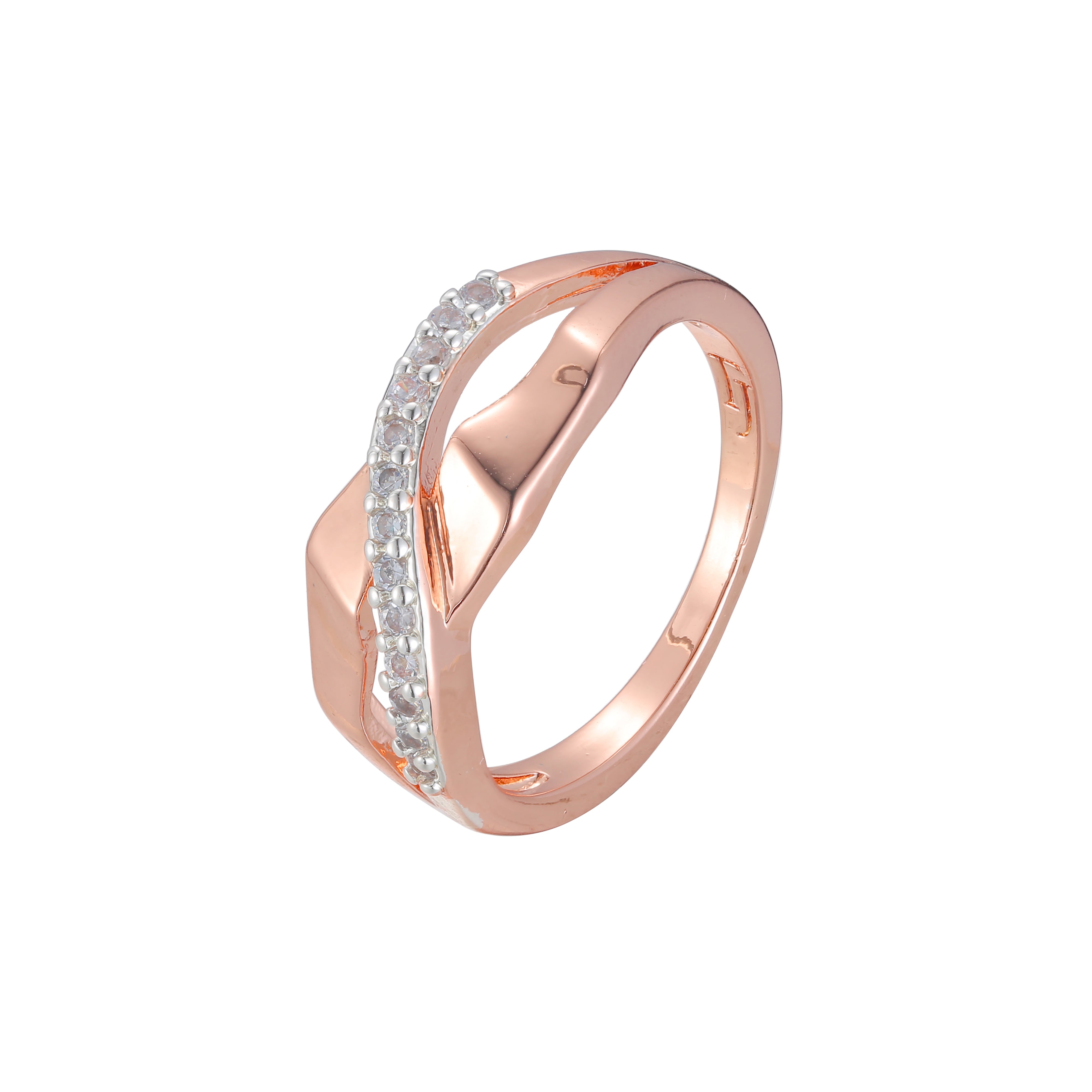 Rose Gold two tone rings