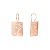 Wire hook earrings in 14K Gold, Rose Gold plating colors