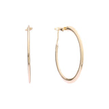 Rose Gold Polished Hoop Earrings