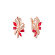 Cluster earrings in 14K Gold, Rose Gold, two tone plating colors