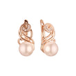 Rose Gold pearl earrings