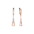 Rose Gold two tone earrings