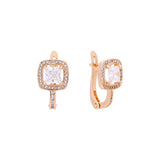 Earrings in Rose Gold, two tone plating colors