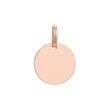 Plain disc pendant in Rose Gold, 14K Gold plating colors