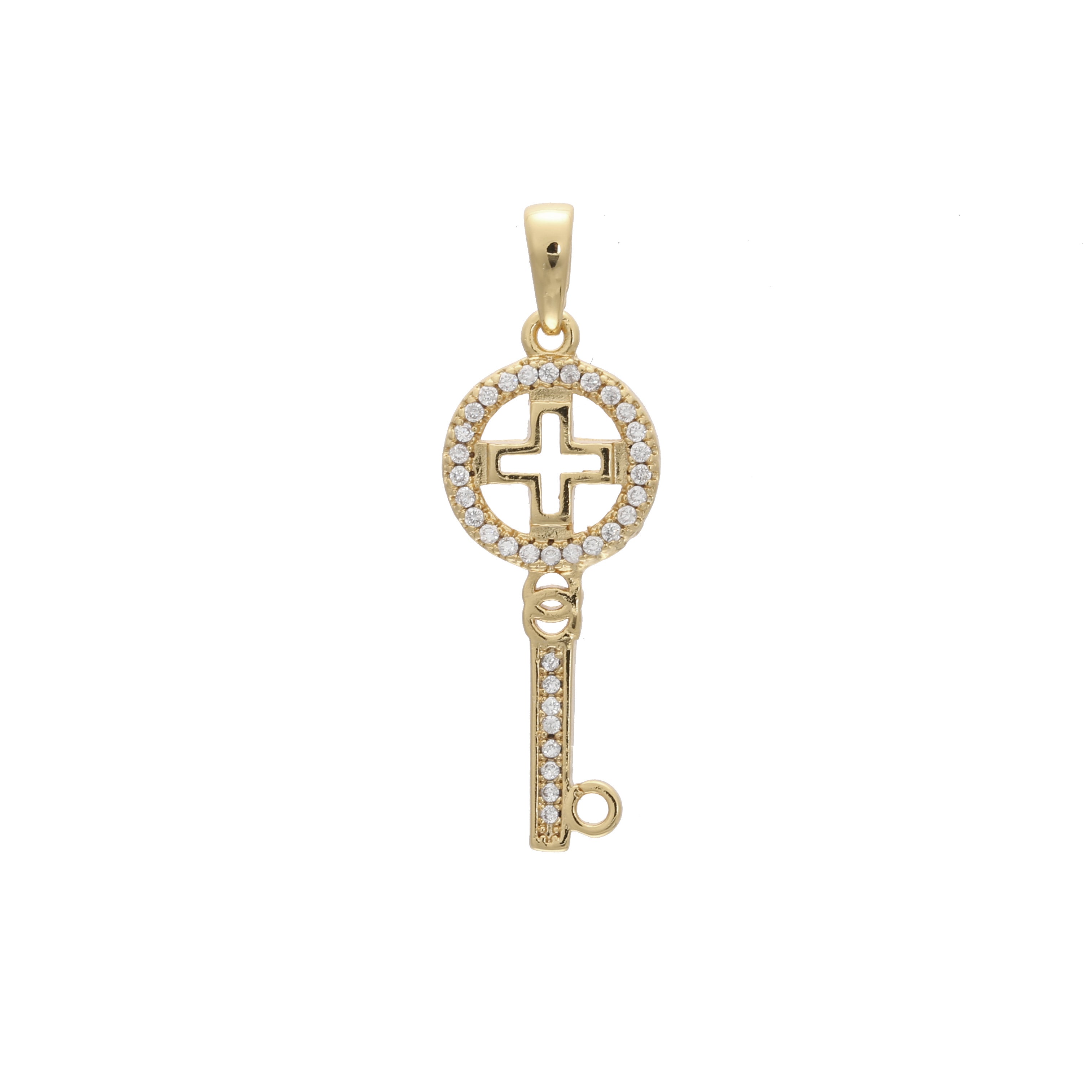 Key pendant in 14K Gold, 18K Gold plating colors