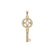 Key pendant in 14K Gold, 18K Gold plating colors