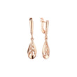 Earrings in Rose Gold, two tone plating colors