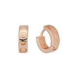 Huggie earrings in 14K Gold, Rose Gold plating colors