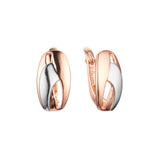 Earrings in Rose Gold, two tone plating colors