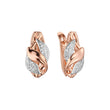 Earrings in Rose Gold, two tone plating colors