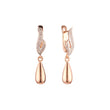 Rose Gold two tone earrings