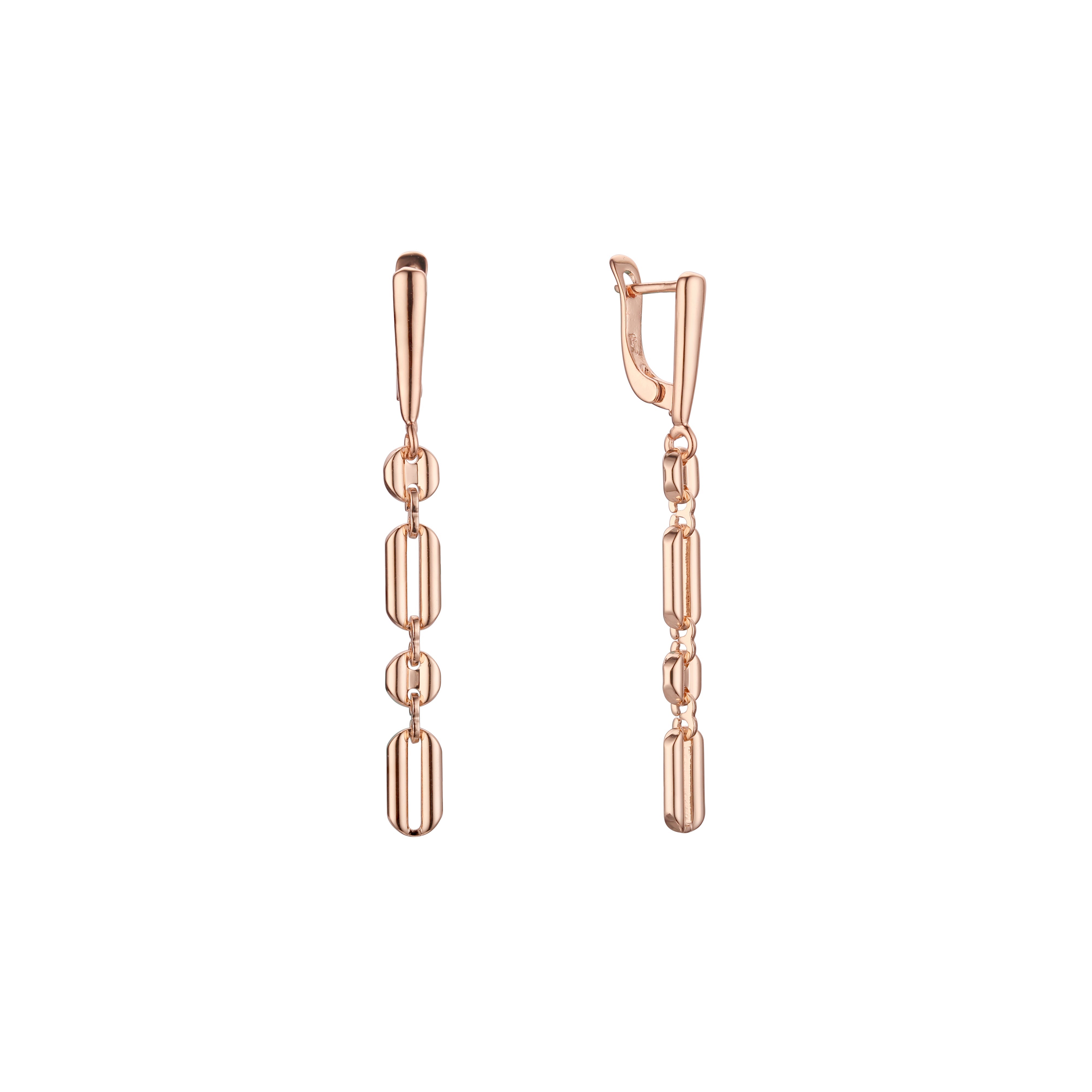 Pendientes de oro rosa