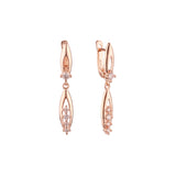 Pendientes de oro rosa