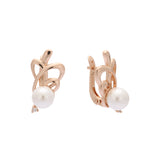 Pendientes Perla Oro Rosa