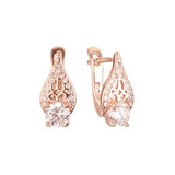 Pendientes de oro rosa