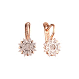 Rose Gold two tone earrings