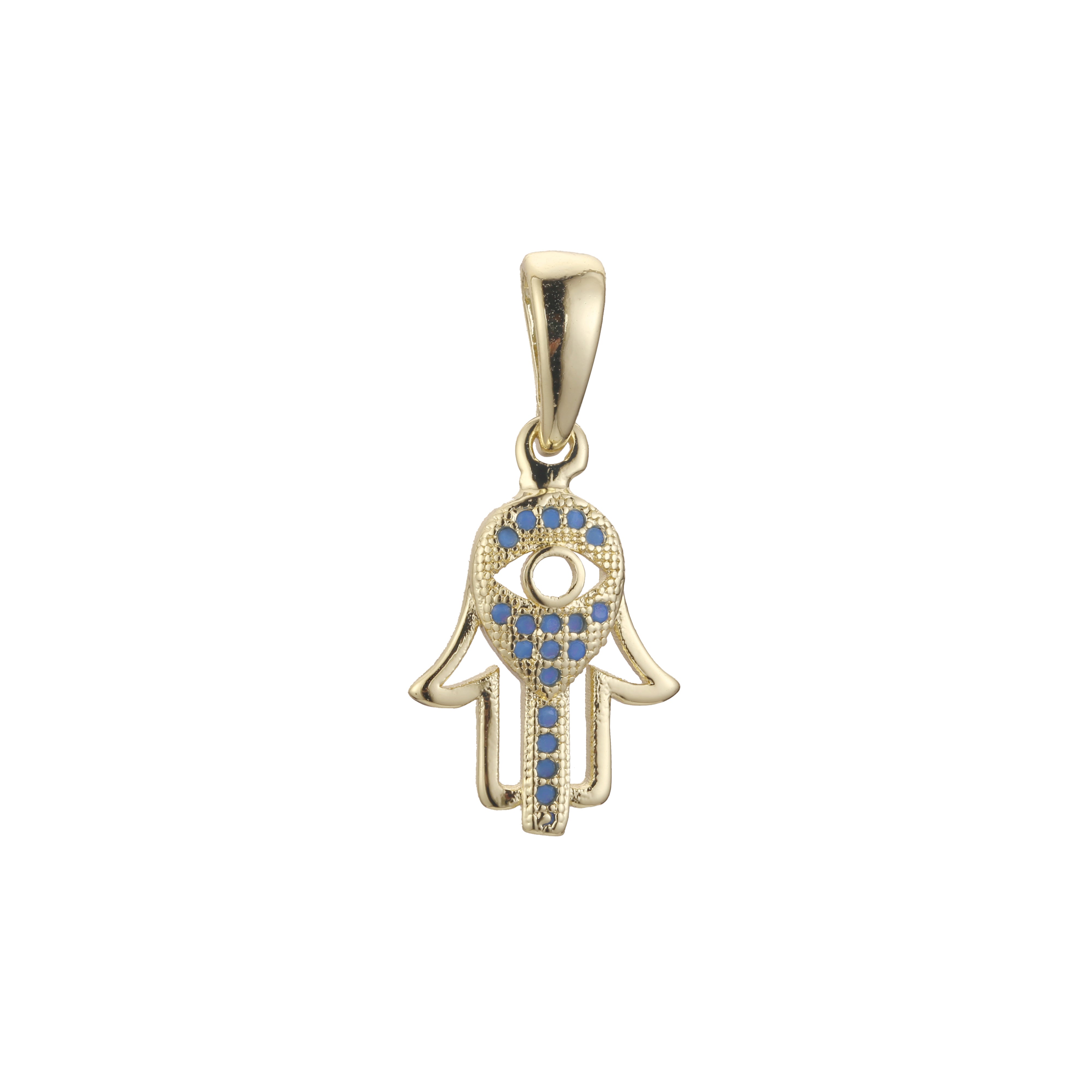 Colgante Hamsa de Oro 14K