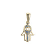 Pingente Hamsa em ouro 14K