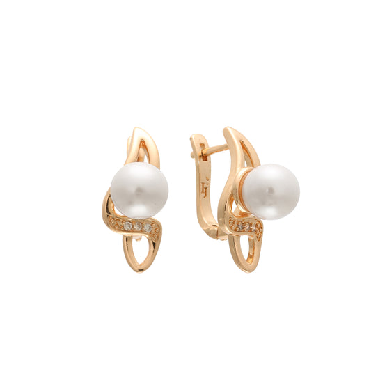 Pearl Rose Gold earrings